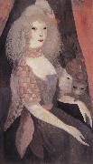 Marie Laurencin Bulis and cat oil